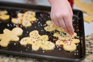baking cookies or cooking a hot meal for the homeless