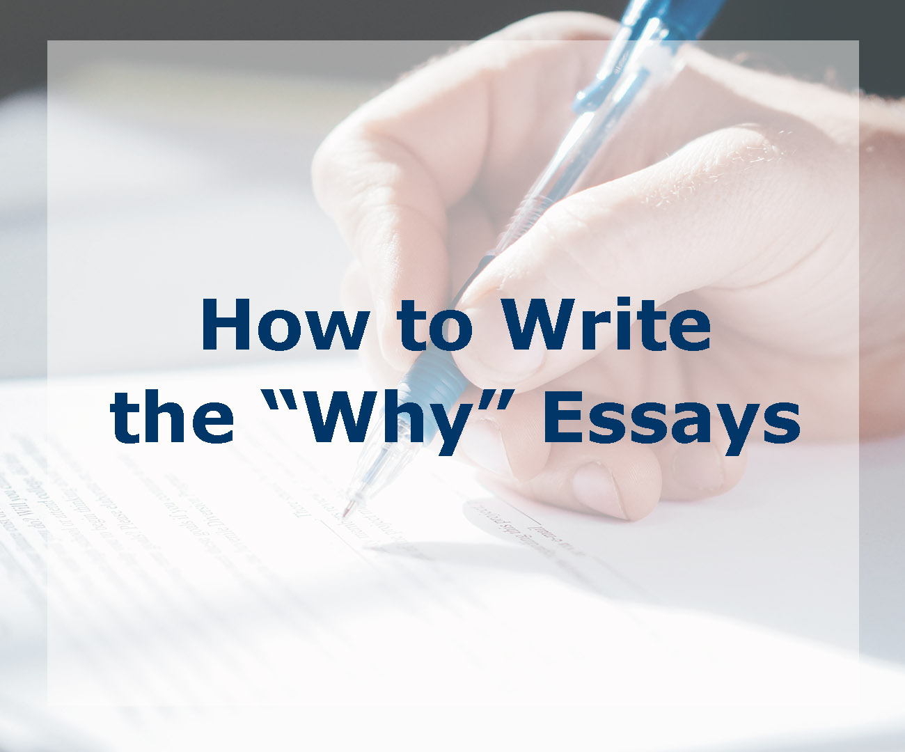 how to write why major essays
