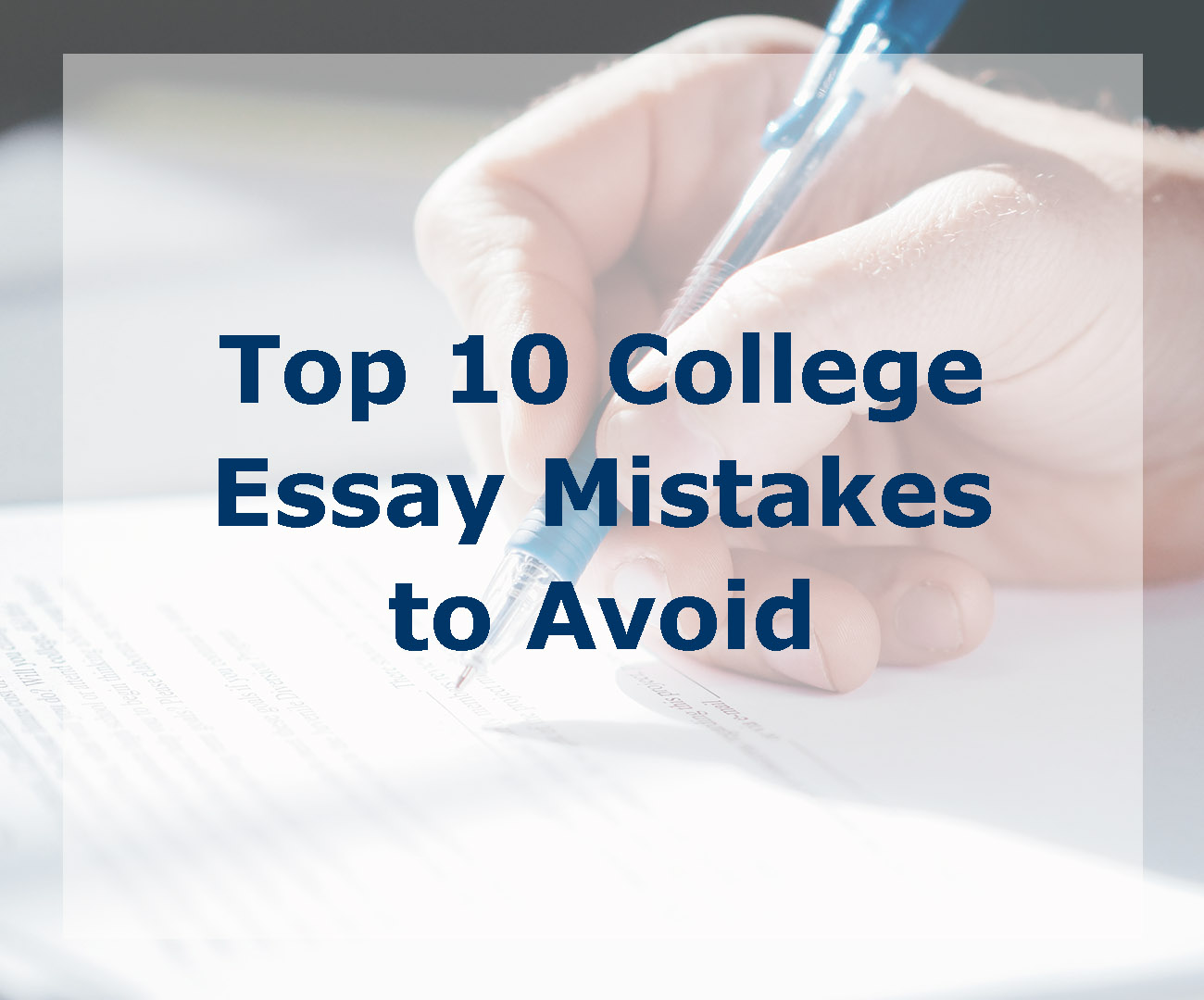 common college essay mistakes